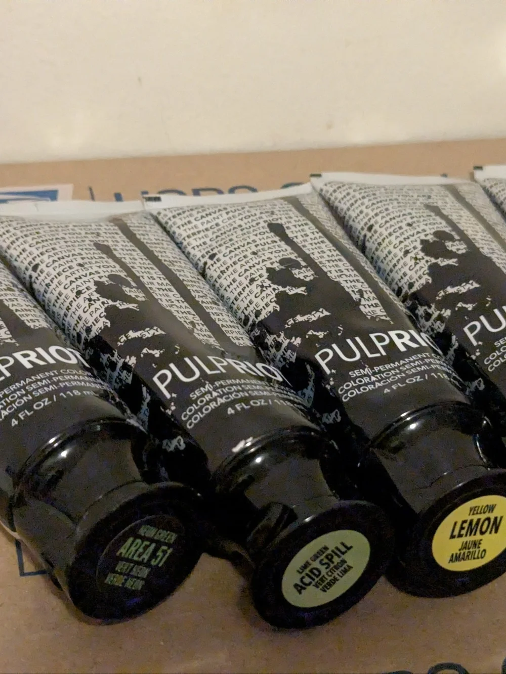 Lot of 6 Pulp Riot Semi-Permanent Hair Color